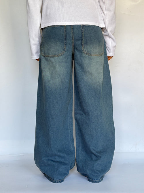 BLUE WASH WIDE LEG