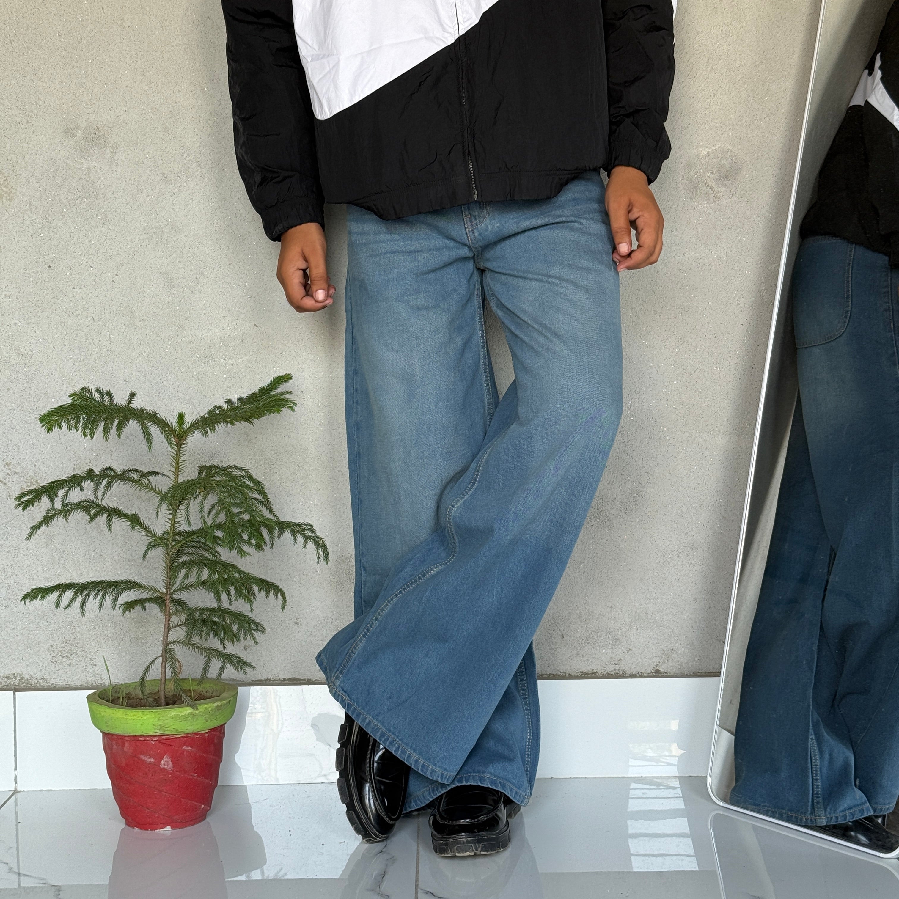 DENIM WIDE LEG