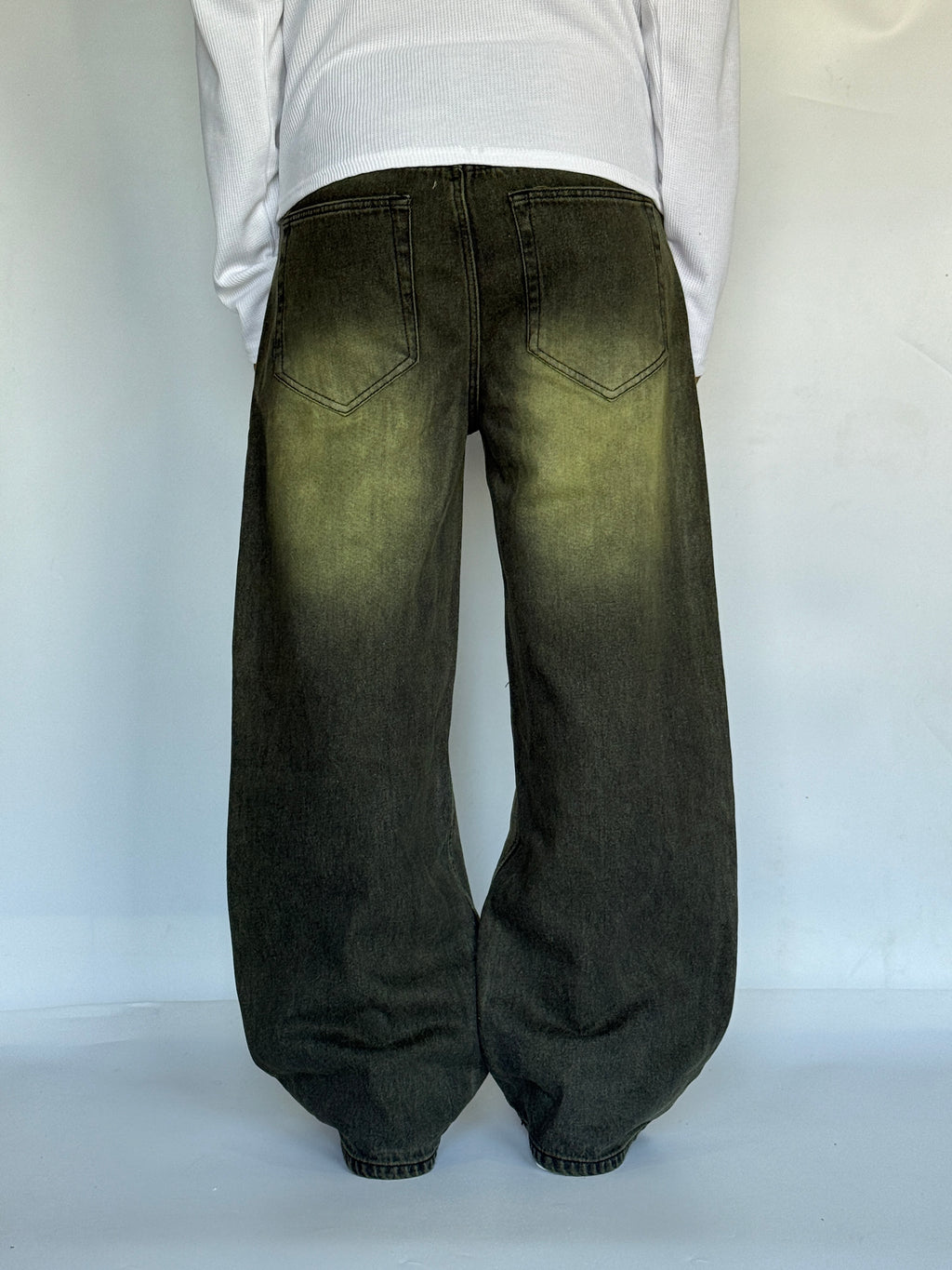 MACHA GREEN WIDE LEG