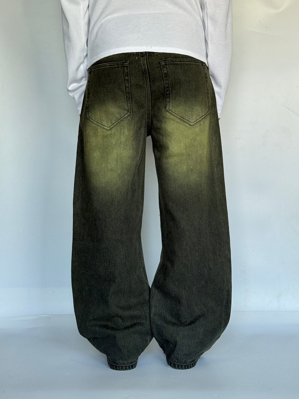 MACHA GREEN WIDE LEG
