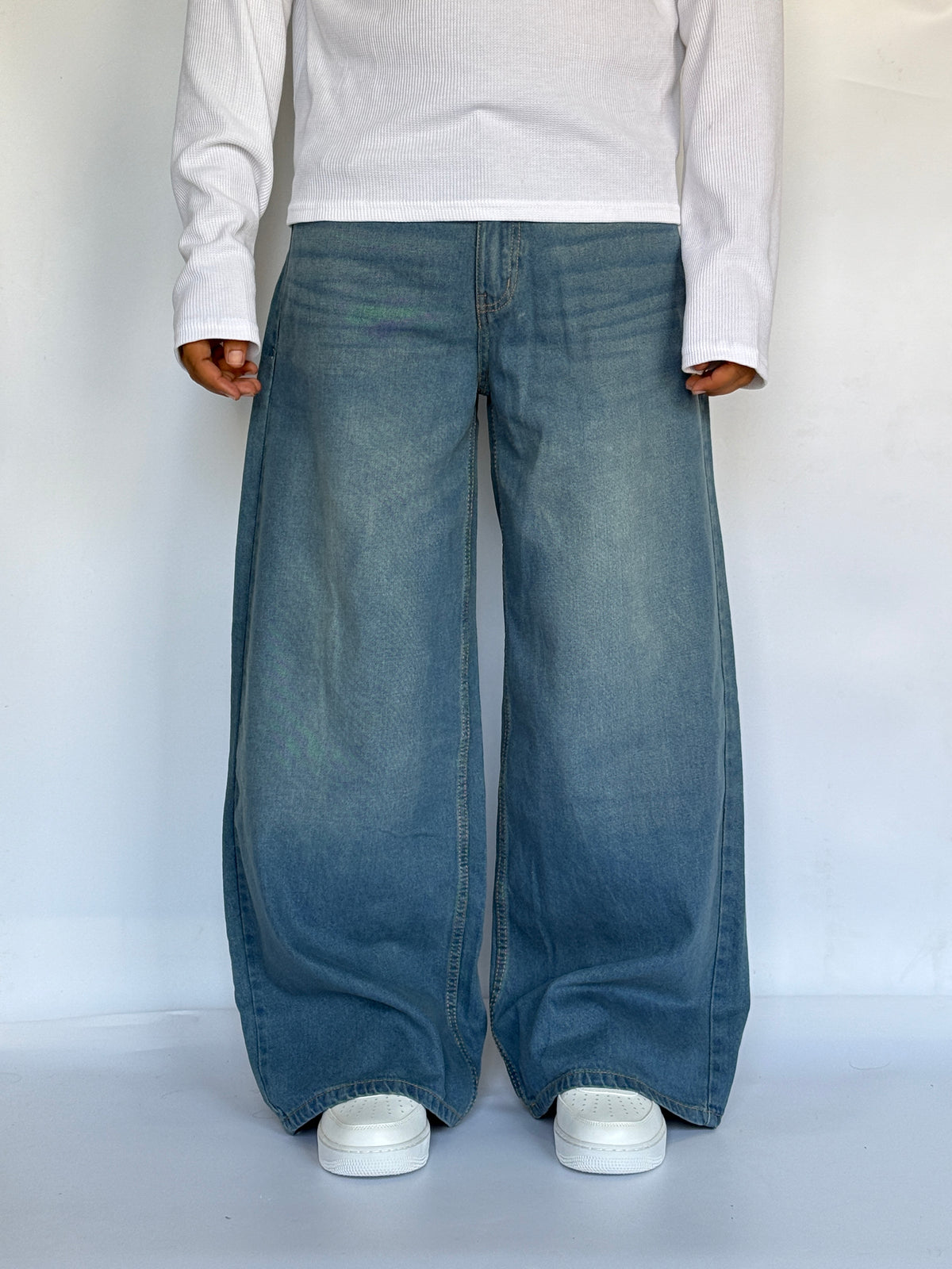 BLUE WASH WIDE LEG