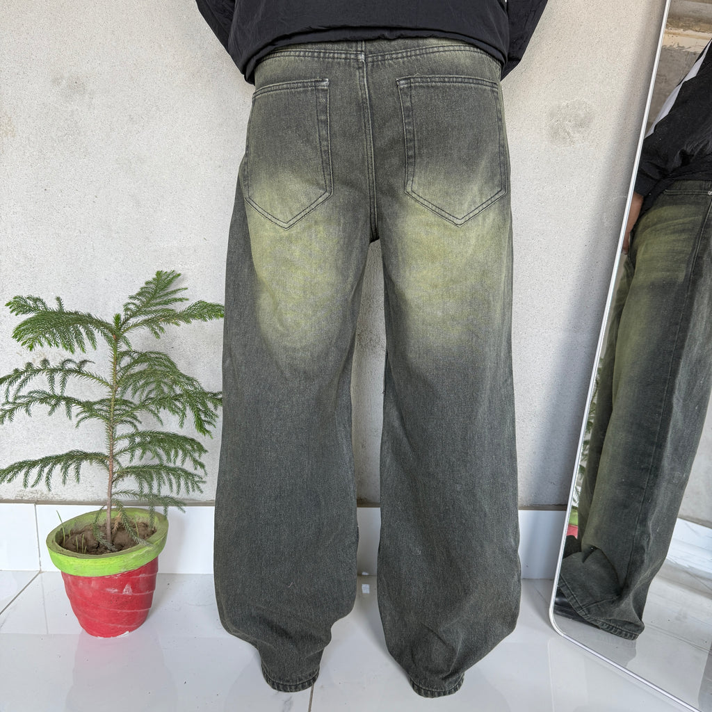 VINTAGE WASH BAGGY DENIM