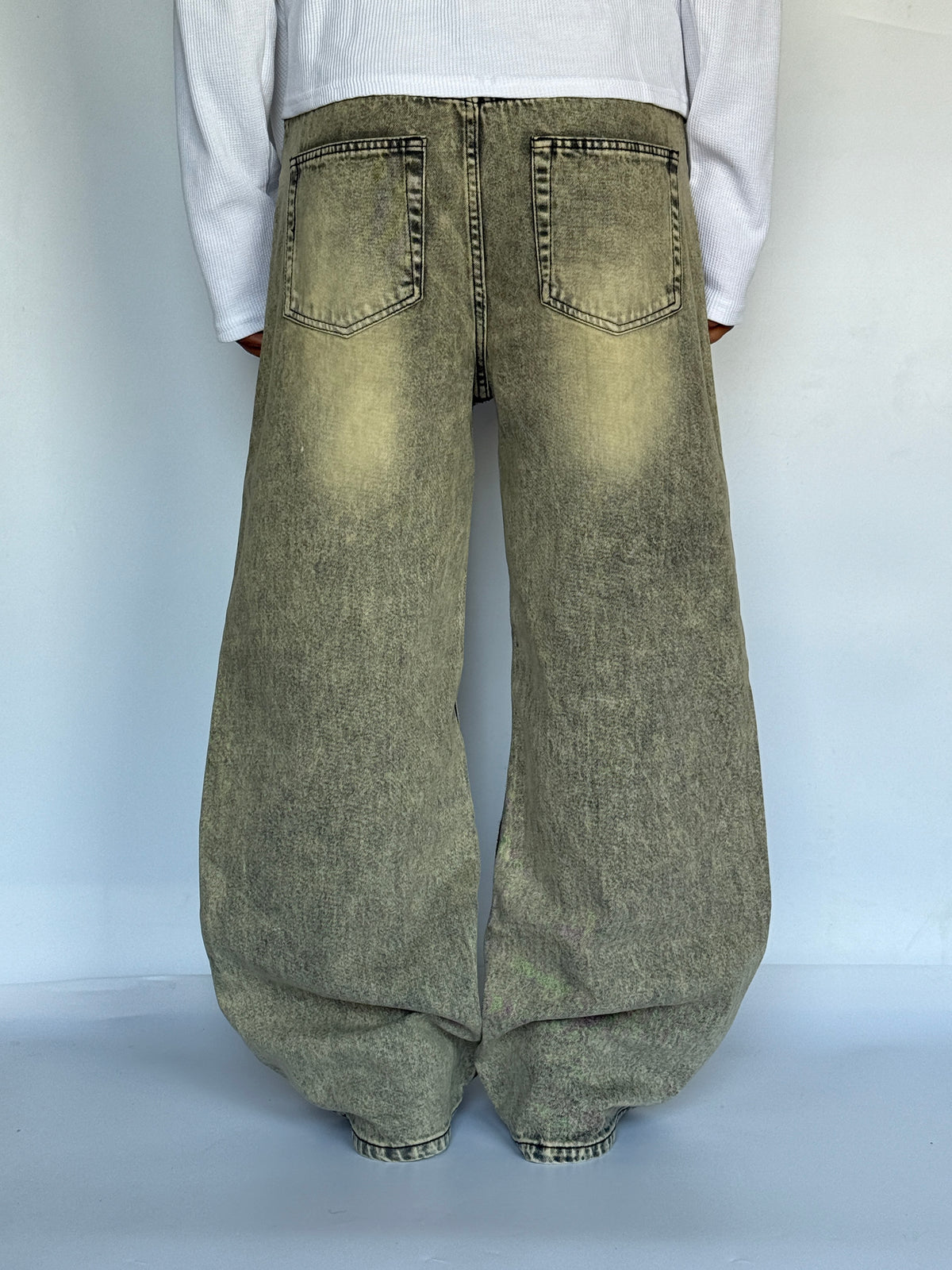 Vintage Warm Stone wide leg  | BB-02