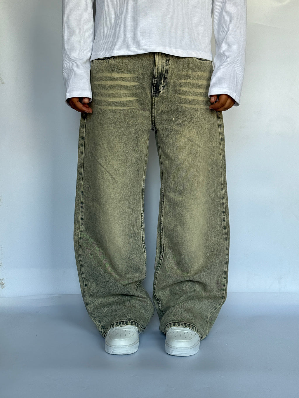 Vintage Warm Stone wide leg  | BB-02