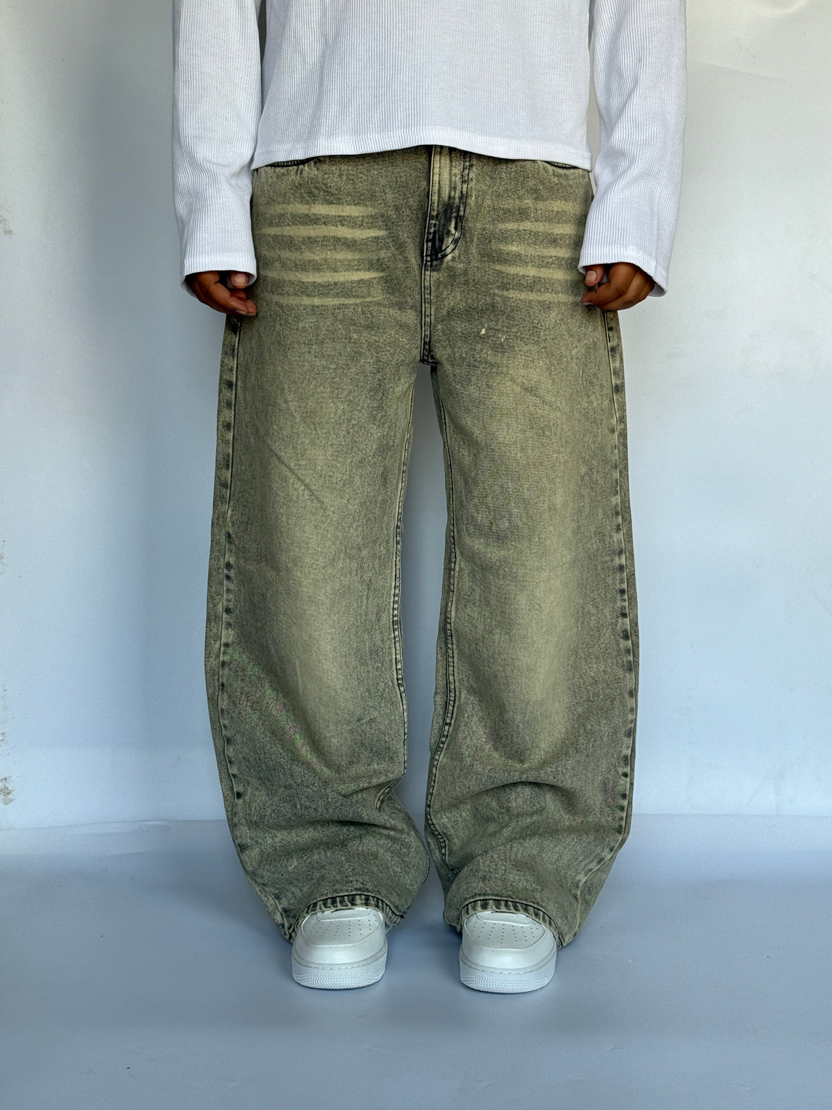 Vintage Warm Stone wide leg  | BB-02