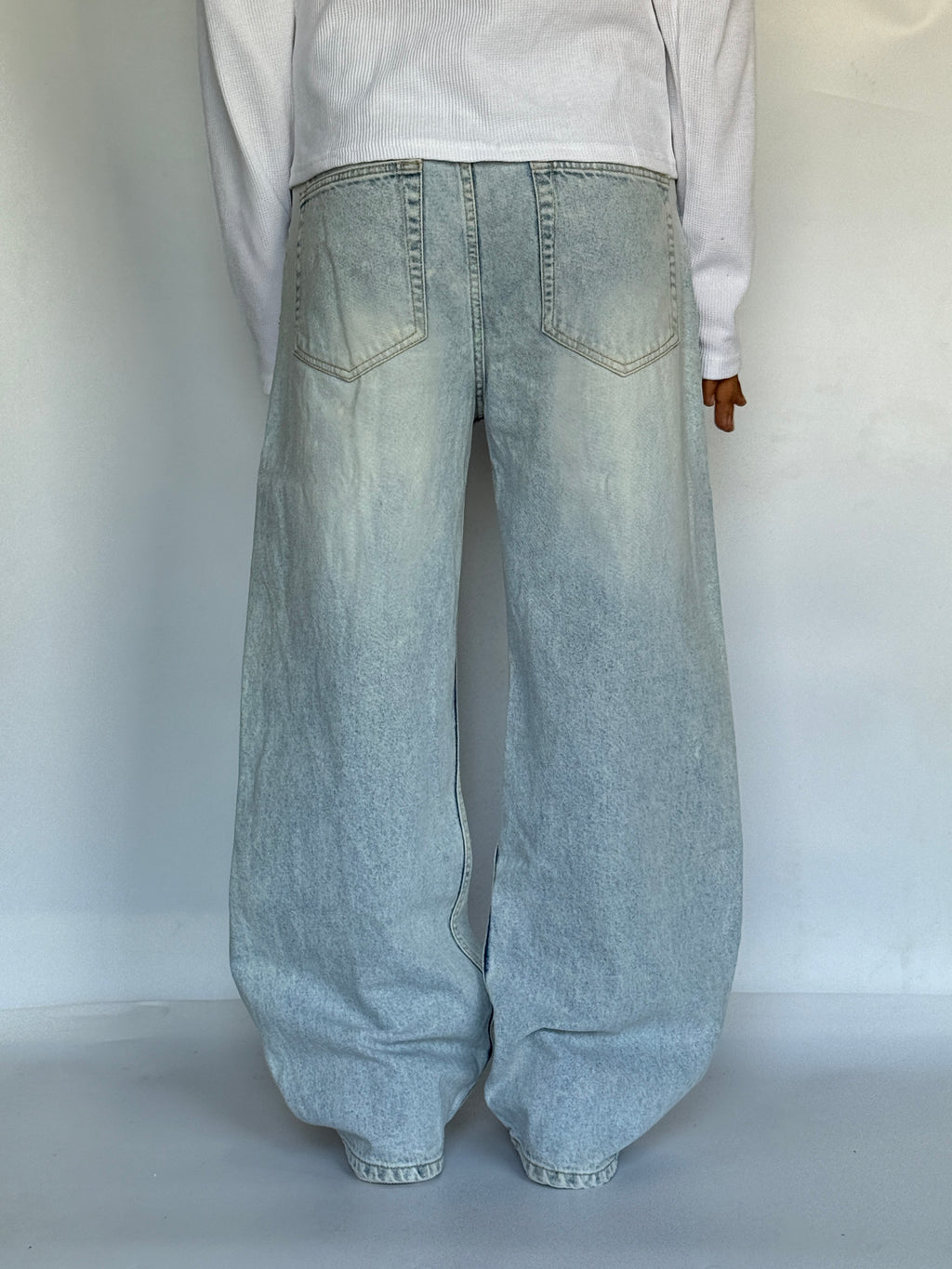 ICE BLUE WIDE LEG -BB-01