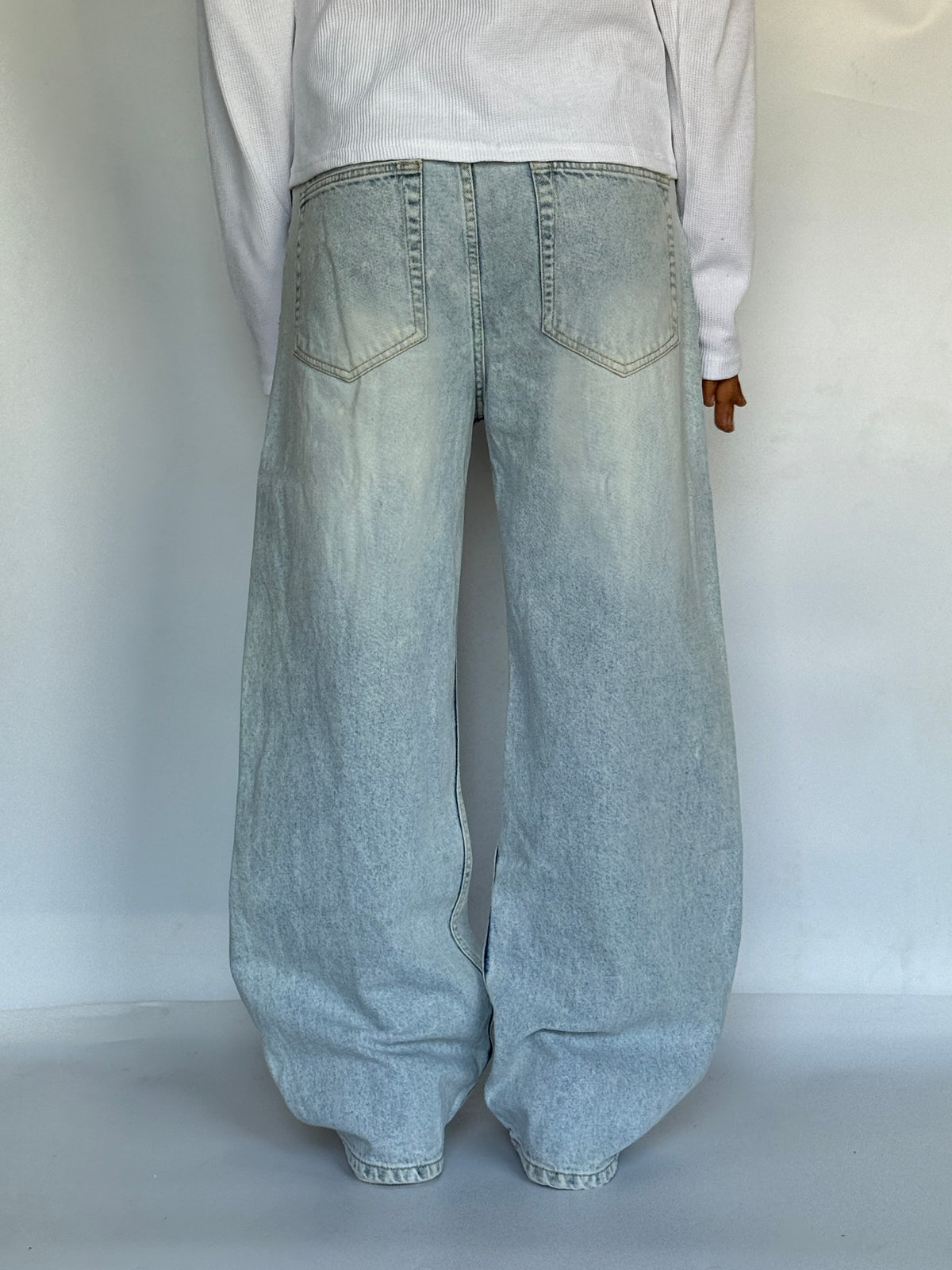 ICE BLUE WIDE LEG -BB-01