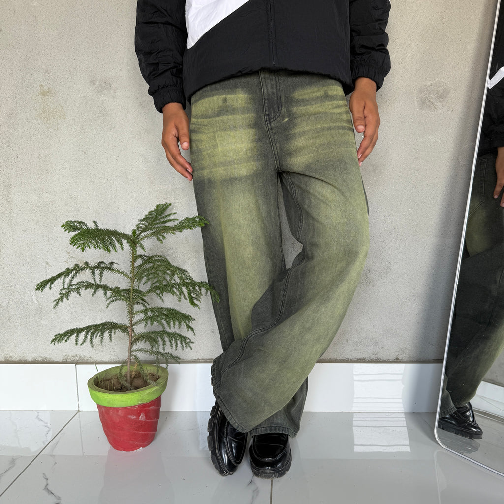 VINTAGE WASH BAGGY DENIM